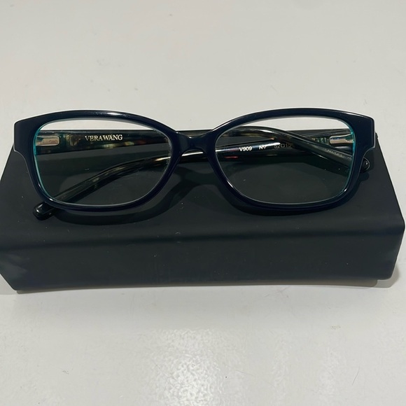 Vera Wang Glass Frames—BEAUTIFUL!!  Pretty Crys Details!! Excellent Condition! - Picture 1 of 7